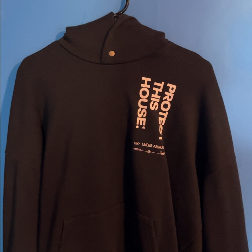 Under Armour Black Pullover with Bold Text